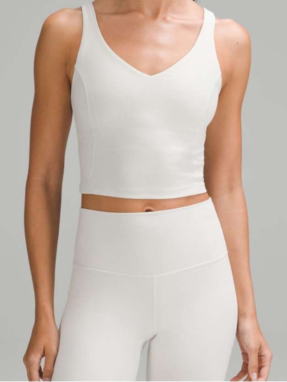 Lululemon Align Tank Top Bra Light Support White 6
